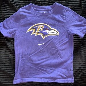 Nike Kids Purple Ravens Logo Tee